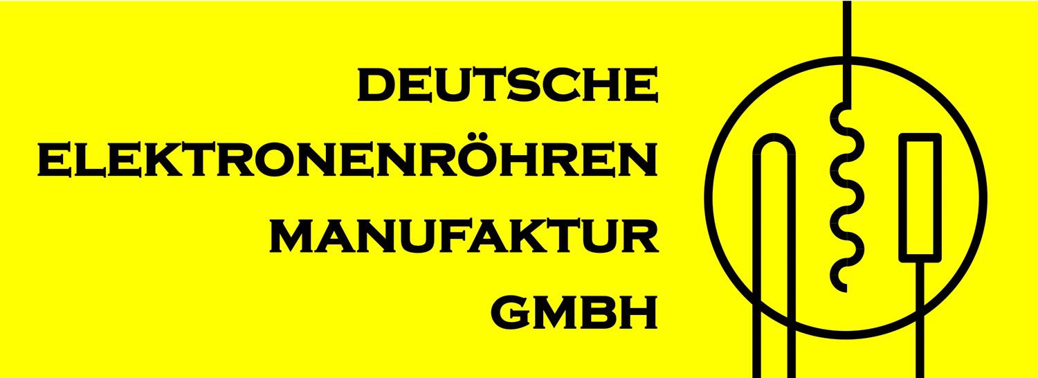 Az új cég a Deutsche Elektronenröhren Manufaktur GmbH logója.