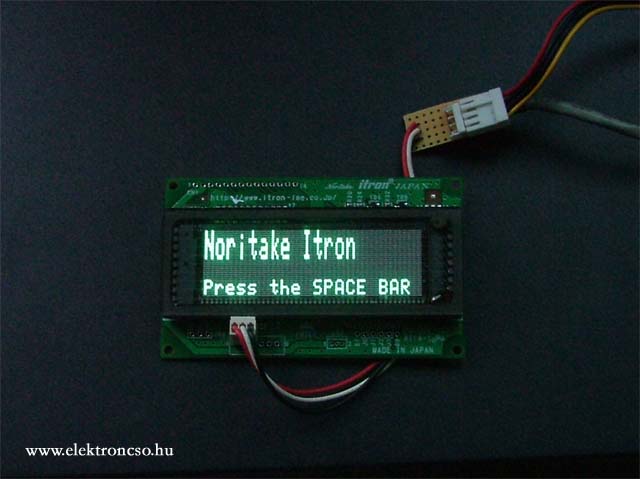 Az Itron Module Master intrója a VFD modulon
